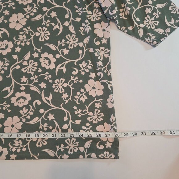 NWOT - Lands’ End 3/4 Sleeve Floral Print Top – Size 2X - Never Worn - Picture 7 of 11
